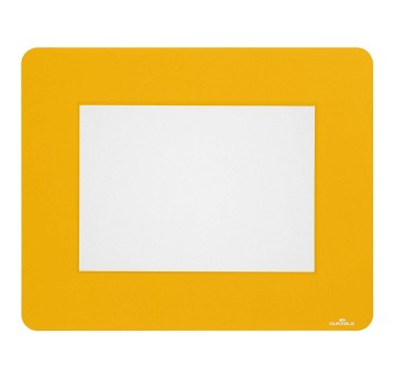 Okienko podłogowe informacyjne samoprzylepne A5 DURABLE kol. przezroczysty usuwalne ramka żółta 10 szt. [180704]