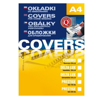 Okładka A4 100 szt. ARGO CHROMO kol. czarny [408021]