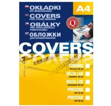 Okładka do bindowania A4 100 szt. ARGO kol. żółty transparentny [409071]