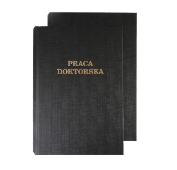 Okładka twarda A4+ OPUS O.HARD COVER PRACA DOKTORSKA okleina karton kol. czarny 10 szt. [645213]