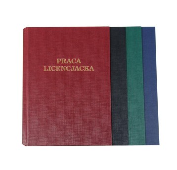 Okładka twarda A4+ OPUS O.HARD COVER PRACA LICENCJACKA okleina karton kol. czarny 10 szt. [643219]