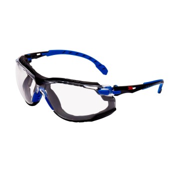 Okulary ochronne 3M SOLUS 1000 S1101SGAFKT-EU odporne na zarysowanie Anti-Fog szybka przezroczysta uszczelnione, piankowa wkładka i taśma nagłowna 1 szt. [1897415]