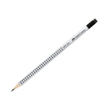 Ołówek z gumką FABER-CASTELL Grip kol. popielaty HB [2001]