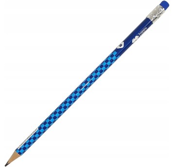 Ołówek z gumką HAPPY COLOR SKATE mix kolorów 2B trójkątny [HA 3131 01SK-2B]