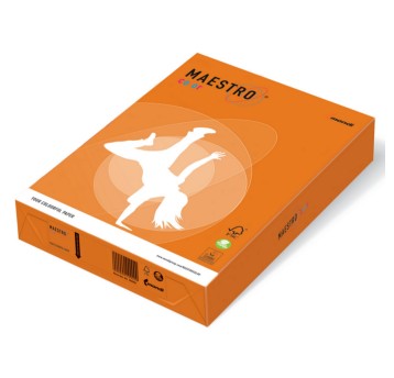 Papier kolorowy A3 80g 500 arkuszy MAESTRO kol. pomarańczowy intensywny [OR43]