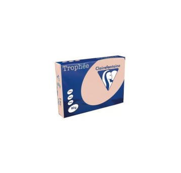 Papier kolorowy A4 120g 250 arkuszy TROPHEE kol. łososiowy [1209]