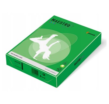 Papier kolorowy A4 160g 250 arkuszy MAESTRO kol. ciemnozielony [DG47]
