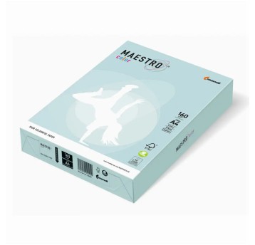 Papier kolorowy A4 160g 250 arkuszy MAESTRO kol. jasnoniebieski pastel [BL29]