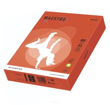 Papier kolorowy A4 80g 500 arkuszy MAESTRO kol. ceglasty [ZR09]