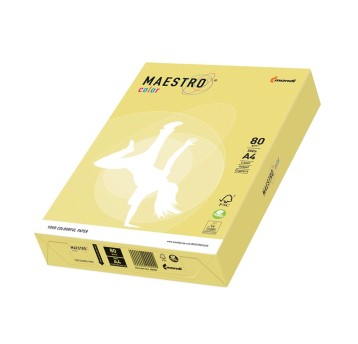 Papier kolorowy A4 80g 500 arkuszy MAESTRO kol. cytrynowy [ZG34]
