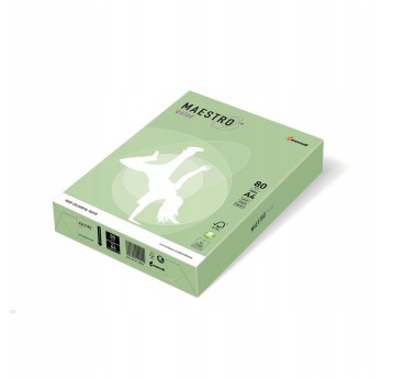Papier kolorowy A4 80g 500 arkuszy MAESTRO kol. jasnozielony pastel [MG28]