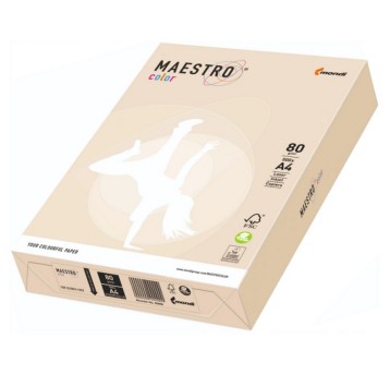Papier kolorowy A4 80g 500 arkuszy MAESTRO kol. kremowy [CR20]