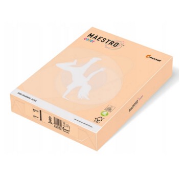 Papier kolorowy A4 80g 500 arkuszy MAESTRO kol. łososiowy pastel [SA24]