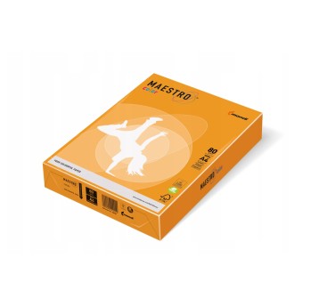 Papier kolorowy A4 80g 500 arkuszy MAESTRO kol. mandarynkowy intensywny [NO15]