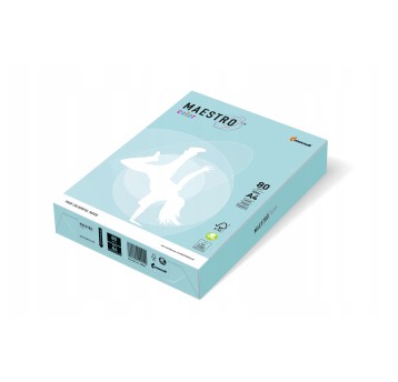 Papier kolorowy A4 80g 500 arkuszy MAESTRO kol. niebieski pastel [MB30]