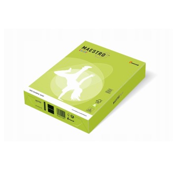 Papier kolorowy A4 80g 500 arkuszy MAESTRO kol. zieleń limonki [LG46]