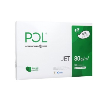 Papier ksero biały A4 80g 500 arkuszy POLJET 166CIE
