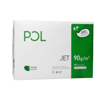 Papier ksero biały A4 90g 250 arkuszy POLJET 166CIE