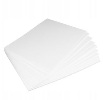 Papier ozdobny biały A4 185g 25 arkuszy płótno [ART018D]