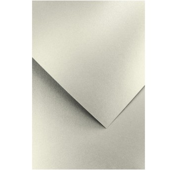 Papier ozdobny jasnosrebrny A4 250g 20 arkuszy GALERIA PAPIERU Pearl [205476]