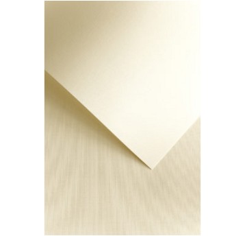 Papier ozdobny kremowy A4 120g 50 arkuszy GALERIA PAPIERU Płótno [206102]