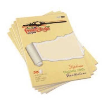 Papier ozdobny kremowy A4 220g 25 arkuszy SMART LINE Free Style faktura filcu [FS26/A4/VFE220/02]