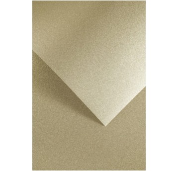 Papier samoprzylepny złoty A4 150g 10 arkuszy GALERIA PAPIERU Brokatowy [254010]