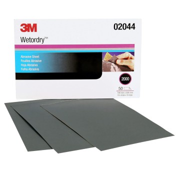 Papier ścierny 3M WETORDRY 401Q 02044 138mm x 230mm P2000 arkusz 1 szt. wodny [2044]