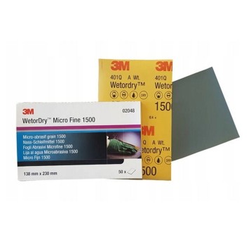 Papier ścierny 3M WETORDRY 401Q 02049 138mm x 230mm P2000 arkusz 1 szt. wodny [2049]