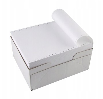 Papier składanka 06" x 240 x 1+1 1800 składek biały nadruk [24006]