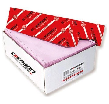 Papier składanka 12" x 240 x 1+3 EMERSON 400 składek kolor nadruk [240412c0n1400red]