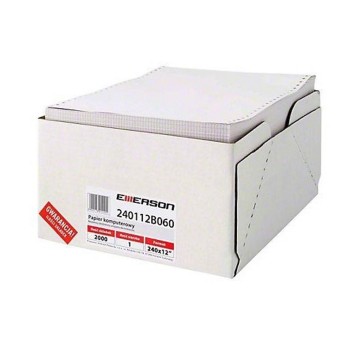 Papier składanka 12" x 240 x 1 EMERSON 2000 składek biały 60g [240112b060]