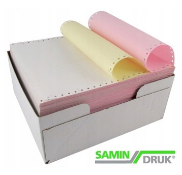 Papier składanka 12" x 375 x 1+1 SAMIN DRUK 900 składek kolor [S-521-S]