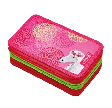 Piórnik z wyposażeniem 31 cz. HERLITZ BLOOMY HORSE potrójny [50038770]