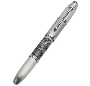 Pióro wieczne DUKE Mediterranean Old Silver kol. srebrny w etui wooden box