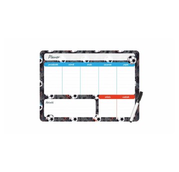 Planer magnetyczny układ tygodniowy BIURFOL PIŁKI [PM-02-02]