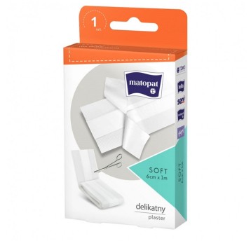 Plaster opatrunkowy do cięcia 6cm x 1m MATOPAT Soft [MA-167-PLMM-037]