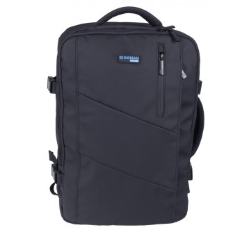 Plecak na laptopa 17" DONAU TRAVEL Prague kol. czarny USB + kabel [11571441-05]