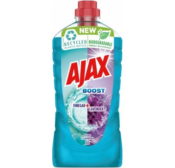 Płyn wielofunkcyjny AJAX FLORAL Boost 1L stosowany do mycia podłóg Ocet+ Lawenda