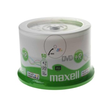 Płyta DVD+R 4,7GB MAXELL cake box printable op. 50 szt.