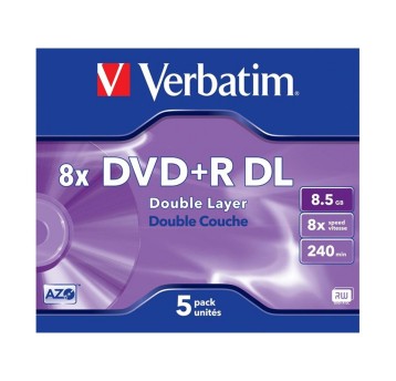 Płyta DVD+R 8,5GB VERBATIM jewel case Double Layer matte silver [43541]