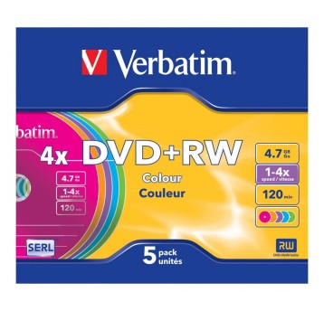 Płyta DVD+RW 4,7GB VERBATIM slim box [43297]