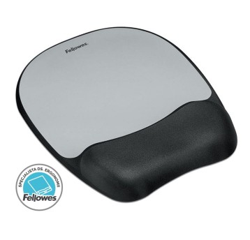 Podkładka pod myszkę i nadgarstek piankowa FELLOWES Memory Foam - Plasma 230 x 200 x 20mm antypoślizgowa, pianka pamięciowa kol. szary [9175801]