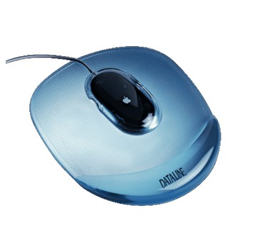 Podkładka pod myszkę żelowa DATALINE 285 x 235 x 30mm kol. niebieski transparentny [67046]