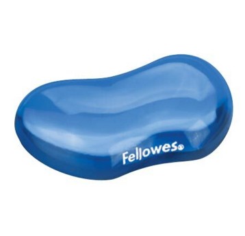 Podkładka pod nadgarstek żelowa FELLOWES Crystal 122 x 88 x 18mm antypoślizgowa kol. niebieski [91177-72]