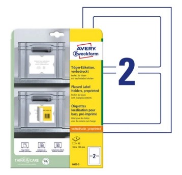 Podładki pod etykiety AVERY ZWECKFORM 160 x 120mm kol. biały 10 szt. [8002-5]