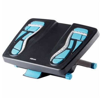 Podnóżek ergonomiczny z regulacją wysokości FELLOWES kol. czarno-niebieski energetyzujący [8068001]