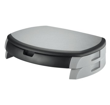 Podstawka pod monitor Q-CONNECT kol. czarno-szary z szufladą [KF20081]