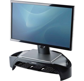 Podstawka pod monitor z regulacją wysokości FELLOWES Plus Smart Suites kol. czarny do 10kg [8020801]