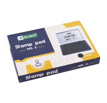 Poduszka do stempli nasączona 70 x 110mm D.RECT kol. czarny [105316]